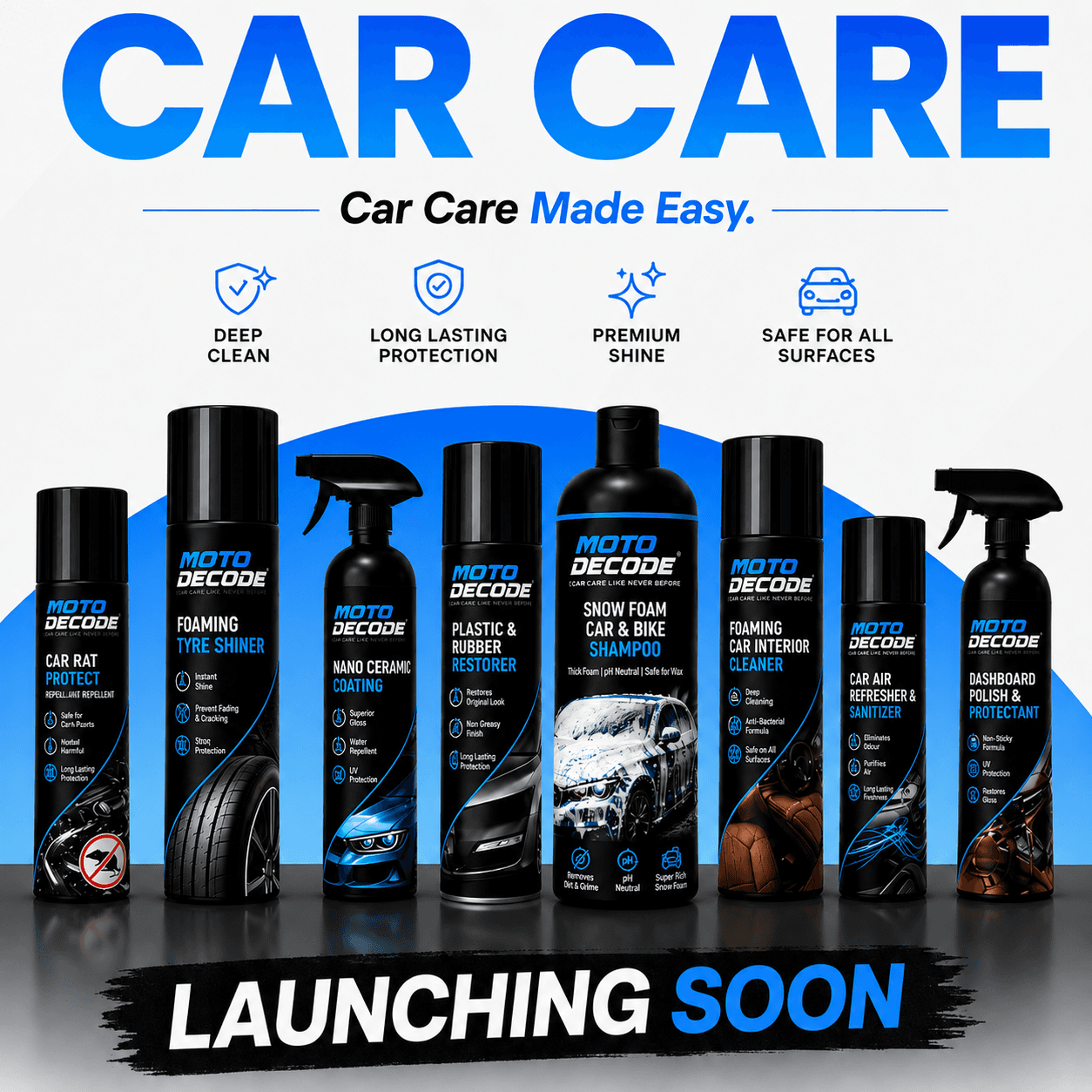 MotoDecode car care product range launching soon